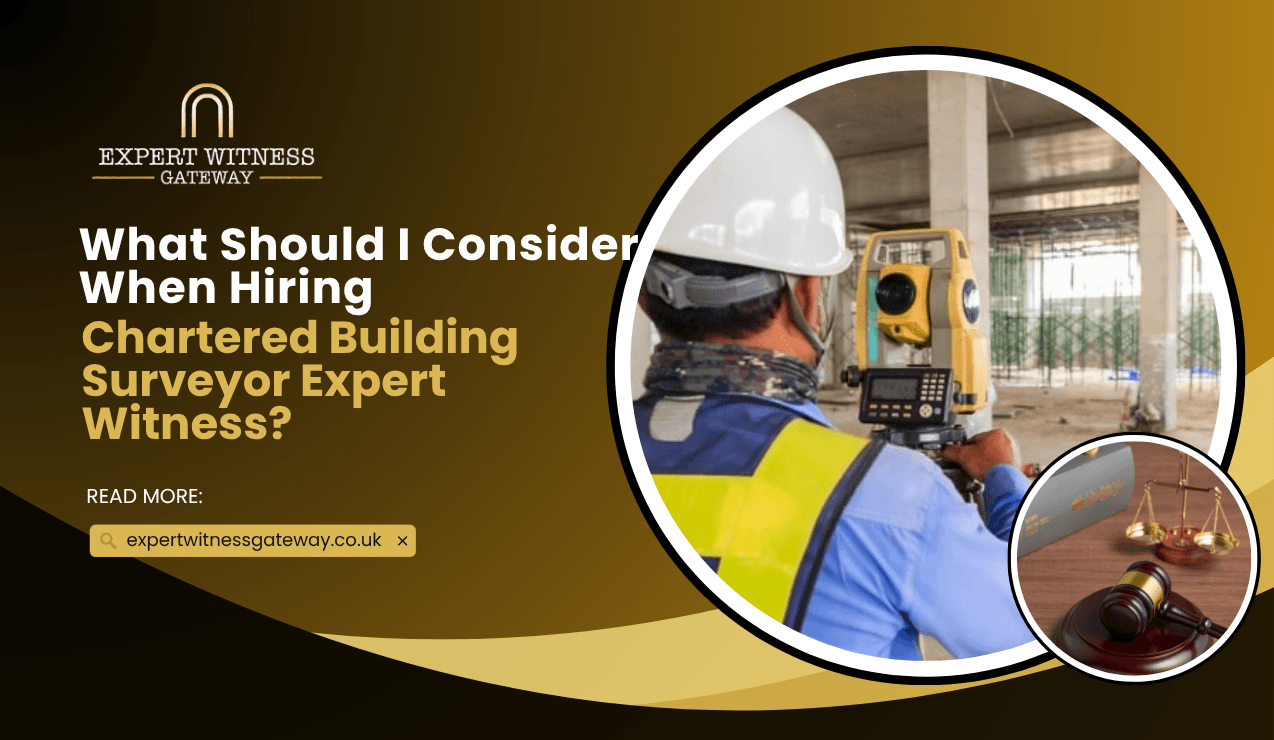 What Should I Consider When Hiring a Chartered Building Surveyor as an Expert Witness?